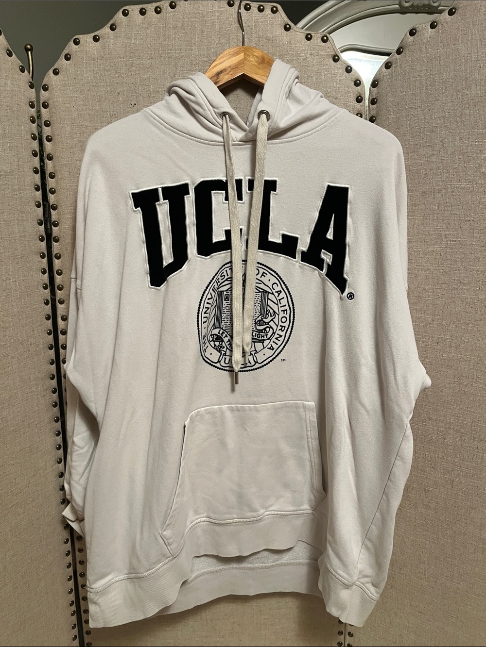 H&M women’s oversized fit ucla embroidered hoodie size medium